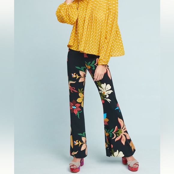 Farm Rio | Anthropologie • Calla Flare Pants - Picture 1 of 16